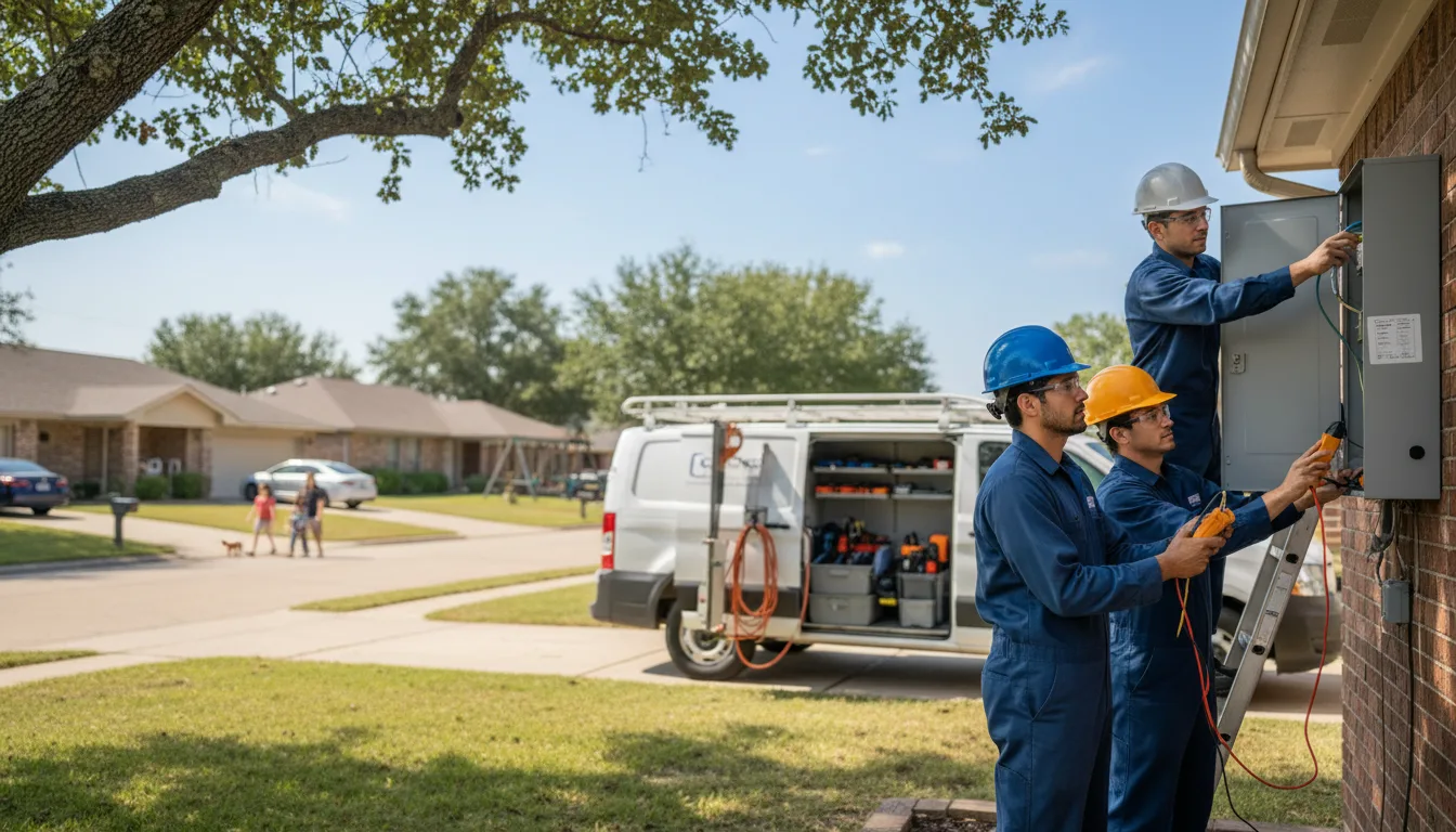 Certified electrician providing emergency electrical services in Hawkins, TX